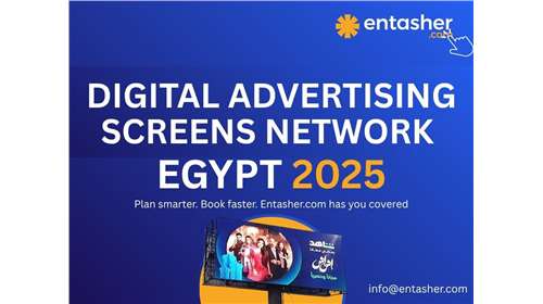 Advertise Across Egypt’s Largest Digital Screen Network — Instantly Accessible via...
