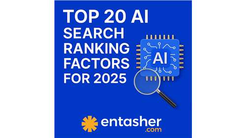 أهم 20 عاملًا لترتيب البحث بالذكاء الاصطناعي لعام 2025   Entasher.com هذه العوامل للهيمنة على النتائج تُغيّر محركات