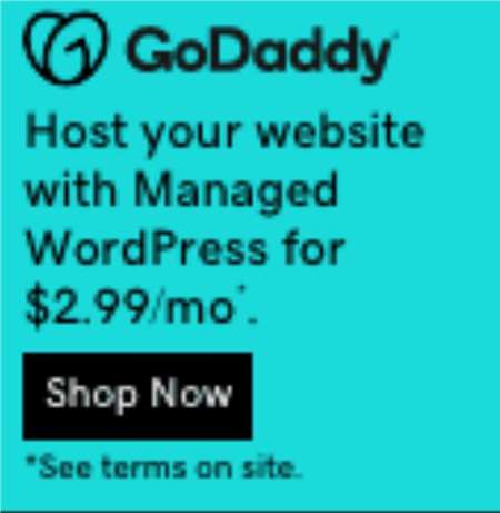 Host your website with Managed WordPress for $2.99/mo with GoDaddy!