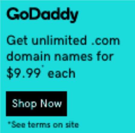 Unlimited .COM Domains for just $10.99* each!