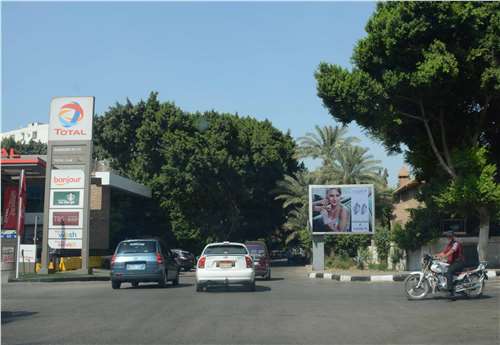3x4 meters one face entrance of maadi from corniche entrance number 2 opposit to total station