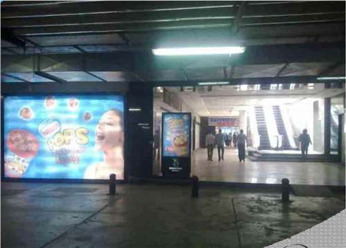 Parking light box beside carrefour entrance left side  4 50 W 3 H