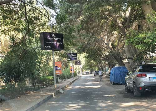 213 street degla maadi 13 sequence lamp post outdoor advertising in maadi Cairo Egypt 
