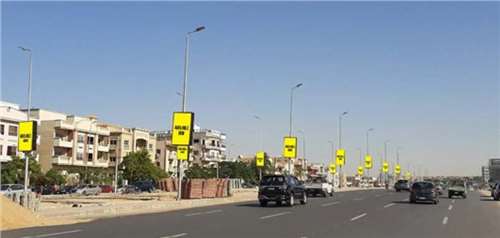 15 sequence lamp post 2x1.25 meters north teseen opposite to oil libia and mobil gas statoin new cairo