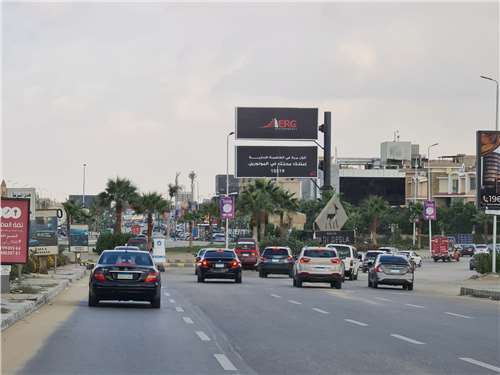 Double decker 6x15 meters 4 faces riverwalk square , water way one new cairo