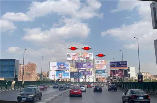 Two roof top billboard and double deacker at 6 of october bridge cairo 6 faces