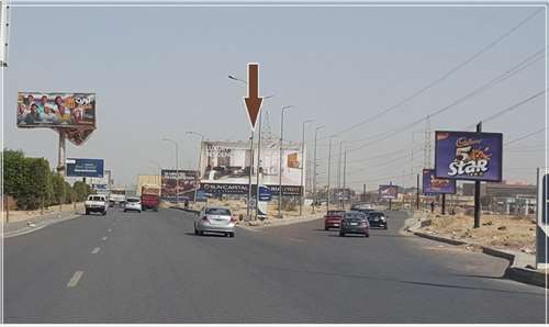two mega one face - size 10m×20m Right of the oases road heading to Fayoum road before the beginning of the bridge Mall of Egypt