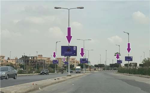 (6) Light Box Two Faces – Size 1.25mx2m - 26 of july, behind dolphin mall, entrance of first district, 6th of october