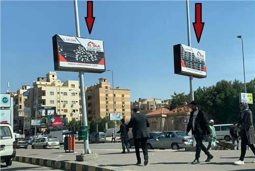(2) Light Box Two Faces – Size 1.25mx2m At El-Hosary Square, 6th of october