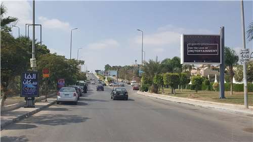 Light box one face - size 3m×4m Behind compound Zayed 2000 and Before Arkan plaza