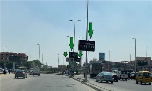 (4) Light Box Two Faces – Size 1.25mx2m At El-Hosary Square, 6th of october
