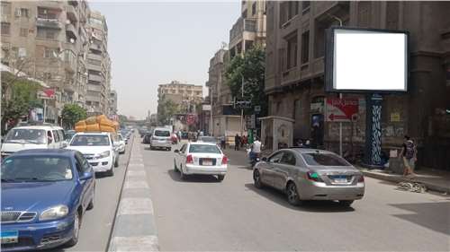 3x4 el rowda street next to manial bus station, the way to abbas bridge and kornish, outdoor advertising egypt