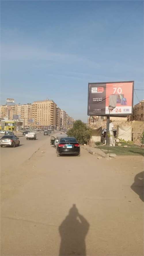 3x4 double , infront of watanya gas station and 50 hub , the way from zahraa el maadi to carrefour maadi, zahraa el maadi, outdoor advertising egypt