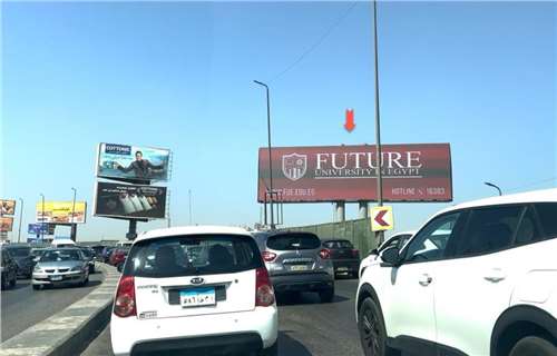 Digital advertising screen 6 of october bridge cairo egypt 10x35 meters billboard advertising