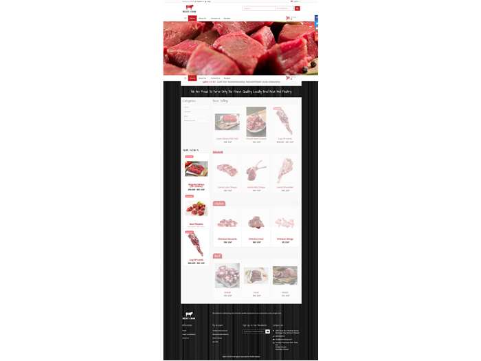 Developing E-commerce website for meatchop 