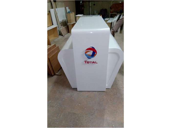 stand builders Kiosk production  for total by Tag advertising