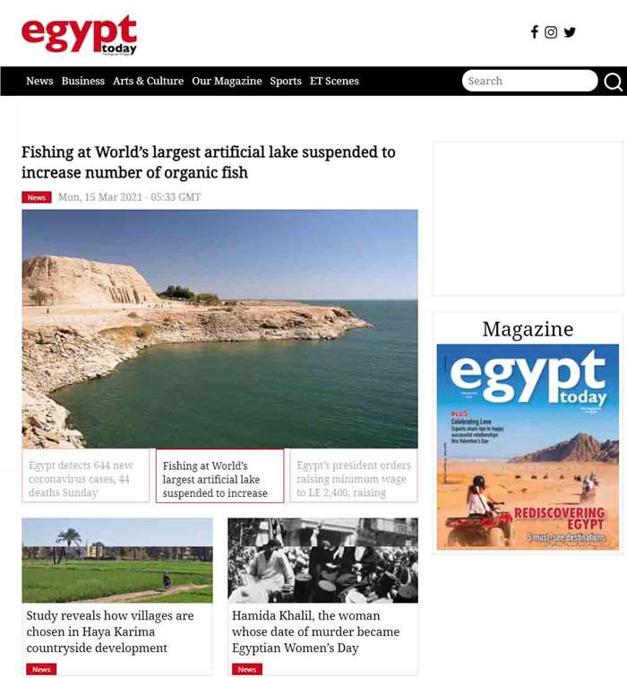 advertise on Egypt Today Mag