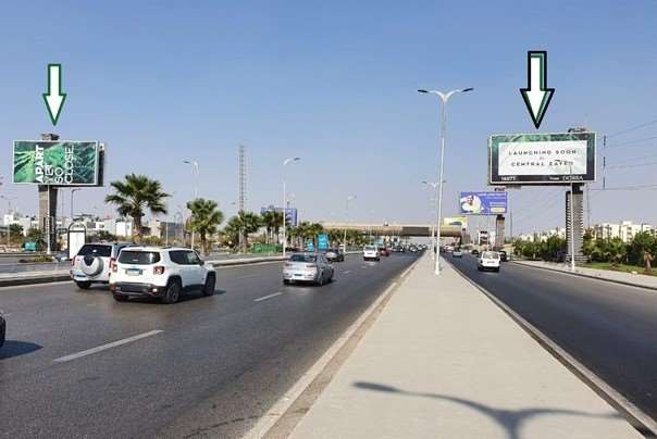 7x14 meters gate billboards advertising in Egypt 26th of July corridor opposite to crazy water parking slot 