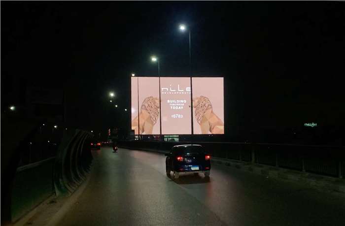 6 october bridge prime outdoor advertising screen 20x12 meters 