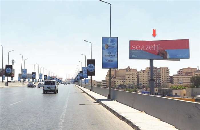 8x24 meters billboard suez road geish bridge heading to madinaty and al rehab 