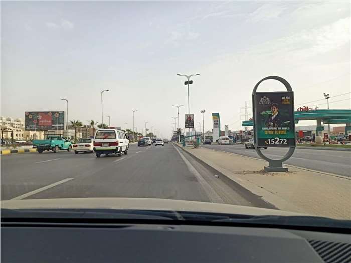 Sossets In Front Of Galleria 40 And Chill Out Size (1.10 MX 1.60 M ) sheikh zayed , outdoor advertising egypt