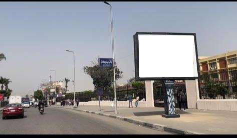 3x4 infront of ain shams hospital, wall of business university,, coming from abbasia to masr el gedida, outdoor advertising egypt