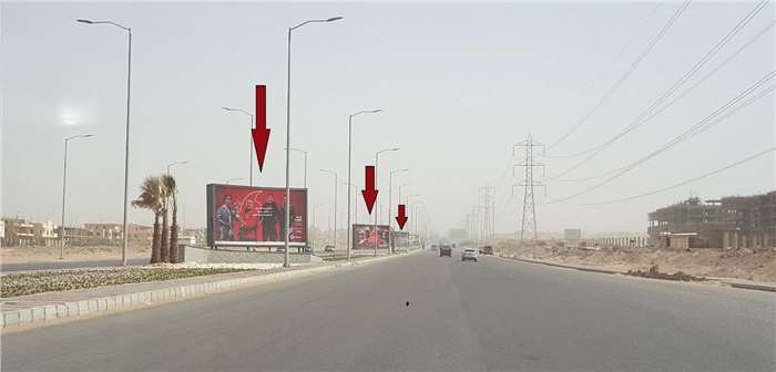 mini mega two face - size 7m×4m North Dahshur Entrance to Sheikh Zayed City 3 To the gates of Alexandria Desert