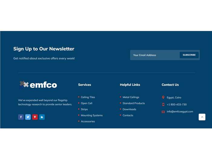 EMFCO - Showcase Website