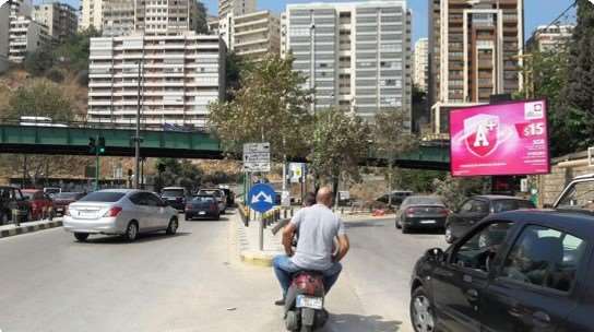 3x4 meters Corniche Pierre Gemayel Beirut outdoor advertising CPJ05