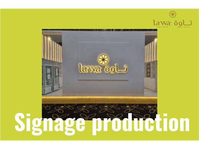 Signage production for TAWA