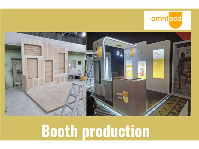 OMNIPOD Booth production 