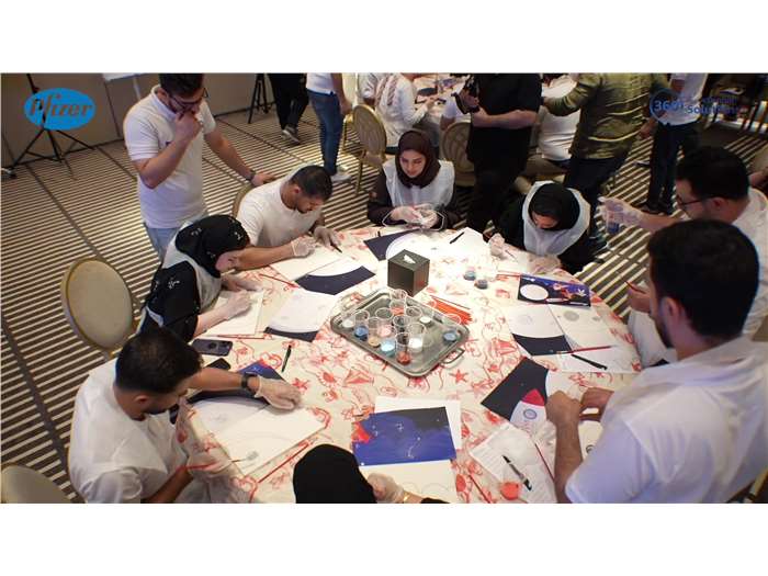 The Big Painting team building event organized by 360 Training Solutions for Pfizer KSA in Riyadh in September 2023