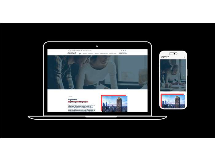 Website for Highmark Lighting and Signage